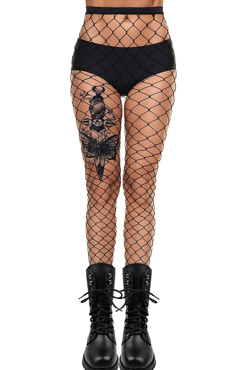 Lunedear Fishnet Pantyhose Halloween Stockings Hosiery