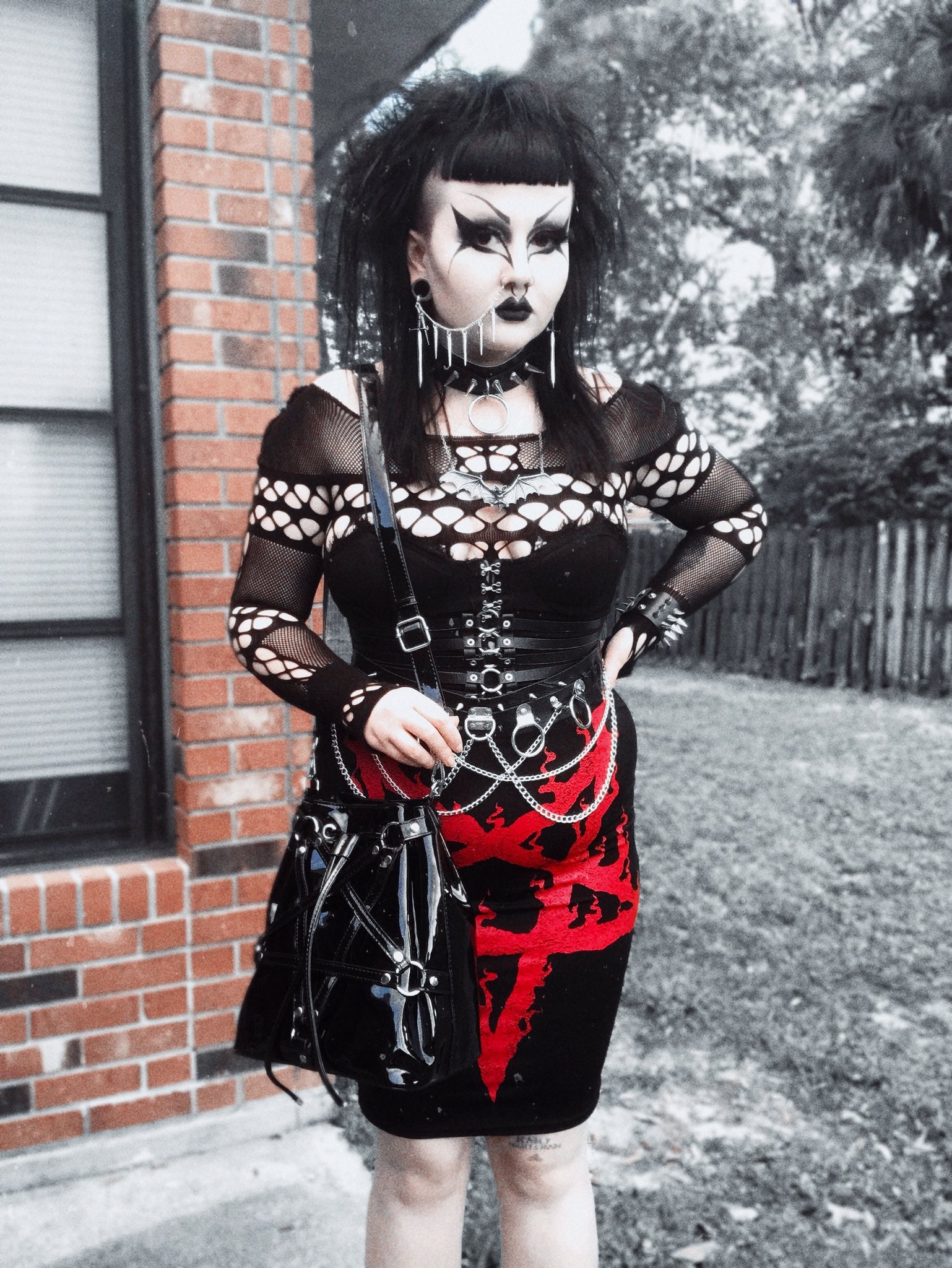 Lunedear Womens Fishnet Bodysuit Lingerie Sexy Halloween Devil Goth Fi lunedear Lunedear Womens Fishnet Bodysuit Lingerie Sexy Halloween Devil Goth Fi lunedear